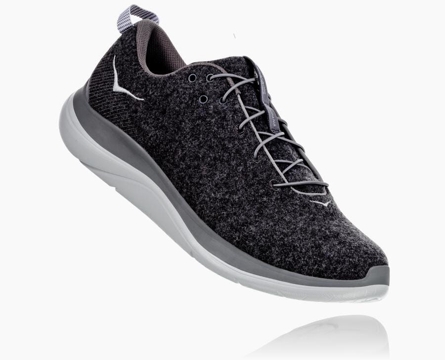 Hoka One One Tenisky Damske Tmavo Siva - Hupana Flow Wool - 01973-PTCV